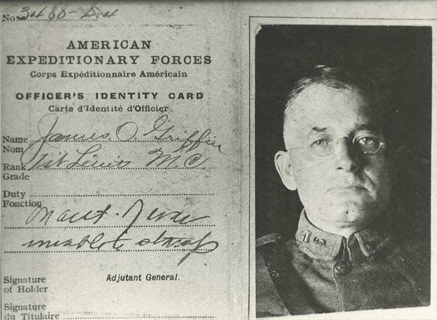 James Olin Griffin WWI ID