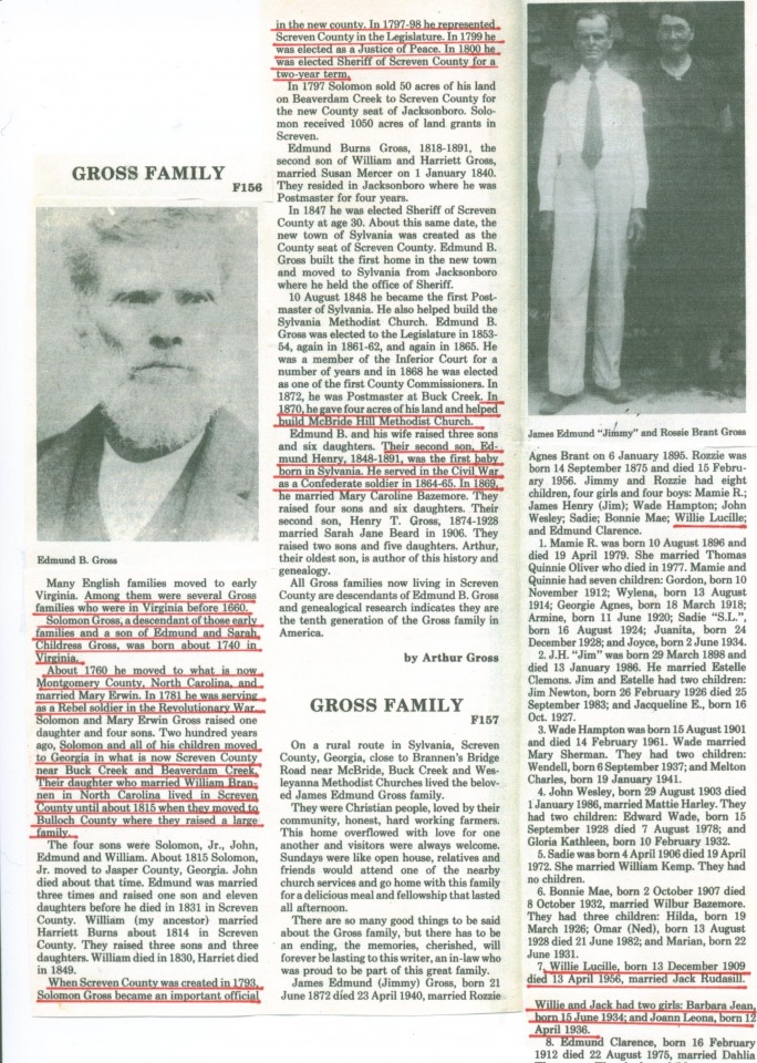 Gross Family History