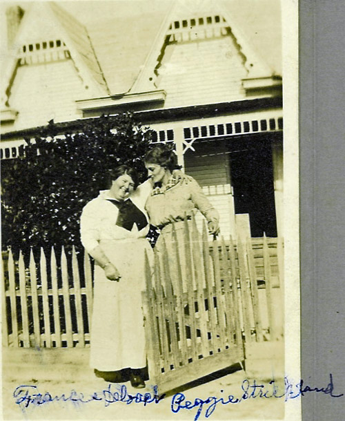 Julia Anna "Peggy" Strickland (right)