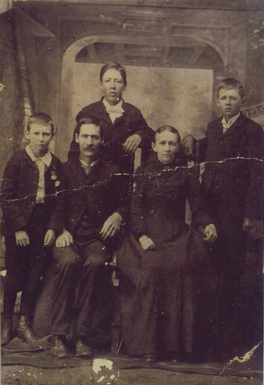 Rush O. & Louisiana A. (Stewart) Crockett family