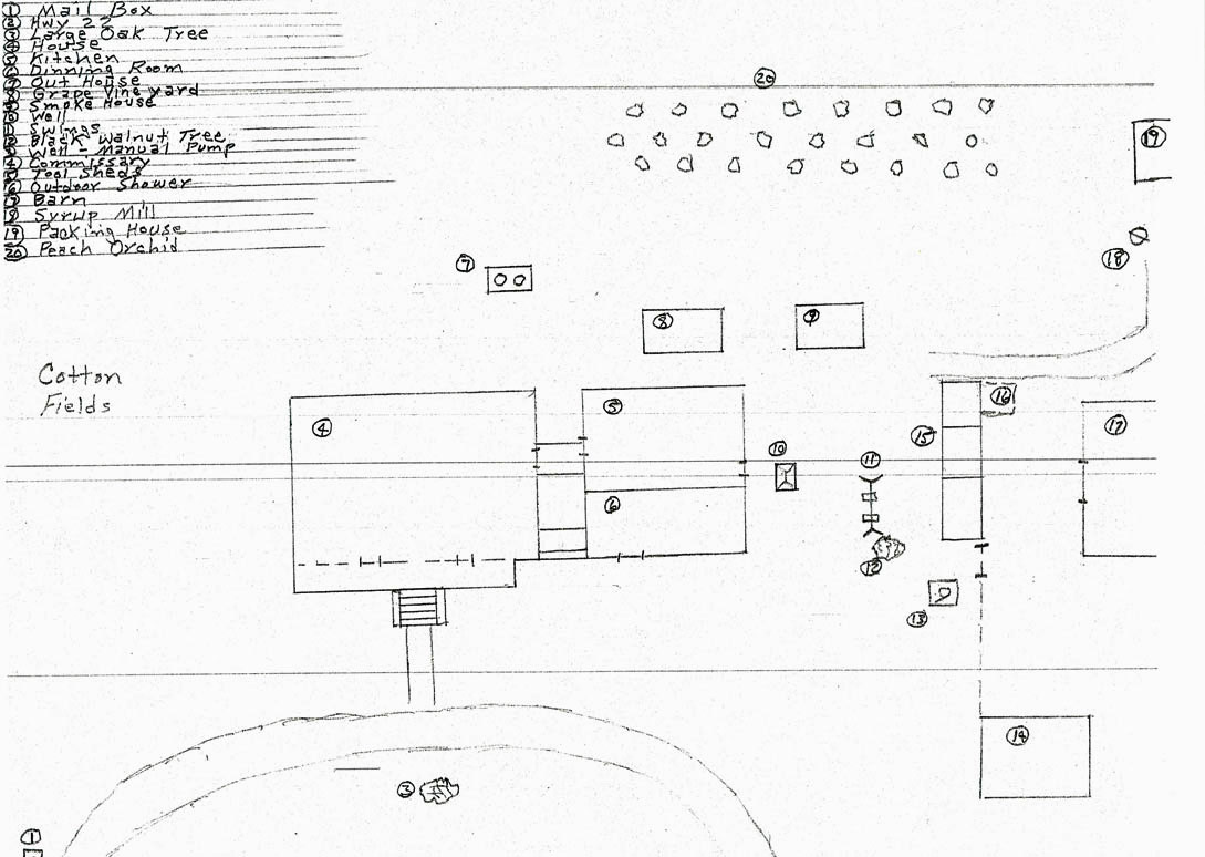 Jerome Brady Latimer farm layout