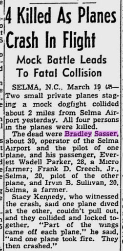 Bradley Sasser killed